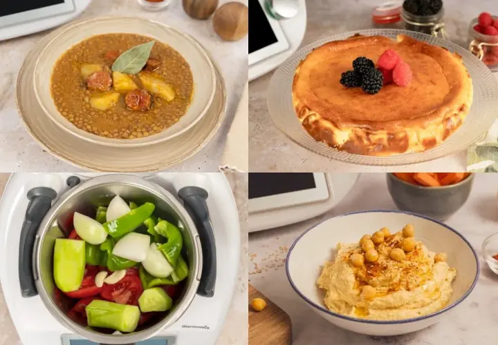 Lentejas, tarta de queso, verduras en Thermomix y hummus. Recetas Thermomix para dejar hechas y disfrutar.