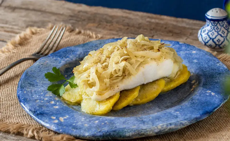 Bacalao a la portuguesa perfecto - Jugoso y sin errores