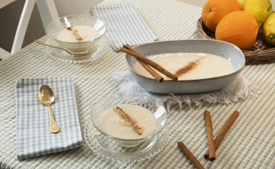 Arroz con leche sin azúcar - Receta cremosa y equilibrada