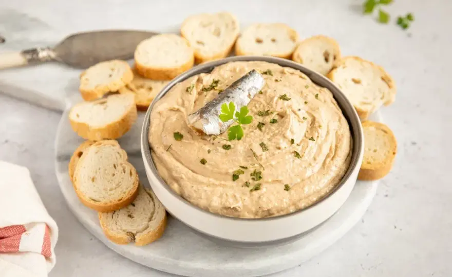 Paté de sardinas perfecto - Receta cremosa y sin sabor a lata