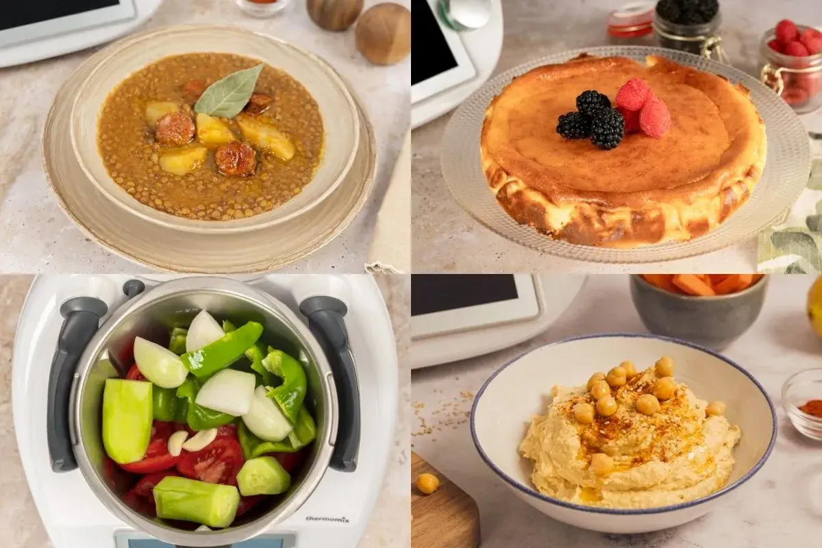 Lentejas, tarta de queso, verduras en Thermomix y hummus. Recetas Thermomix para dejar hechas y disfrutar.